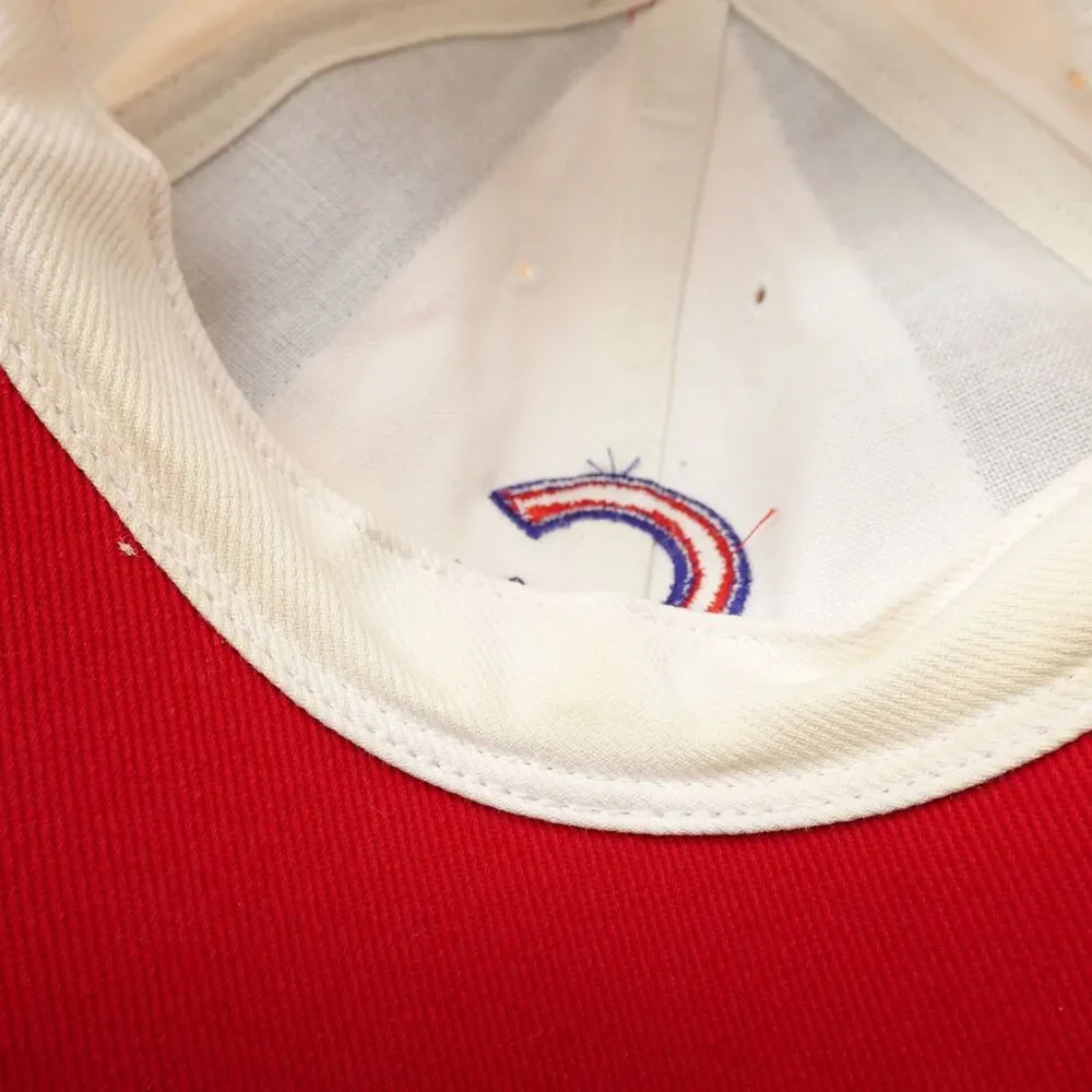 Chicago Cubs Hat Cap Strap Back White Blue Red Mens MLB Baseball One Size